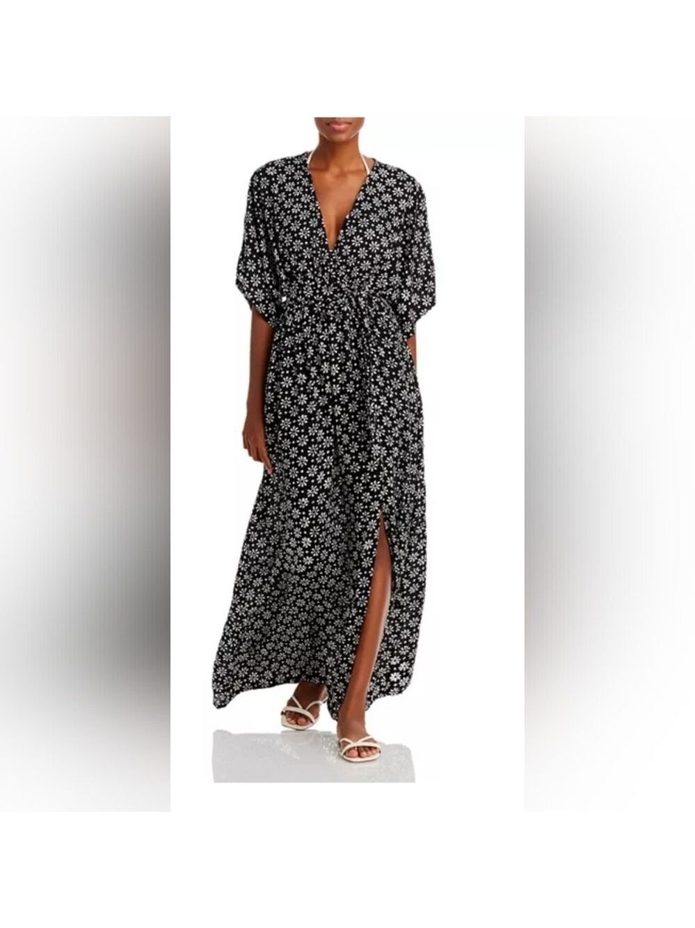 NWT Tiare Hawaii Elise Floral Print Maxi Dress Swim Cover-Up